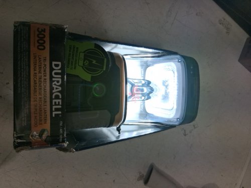Duracell Tri Power Rechargeable Lantern - 3000LM - BLACK/GREY (MODEL:1819561) image 3