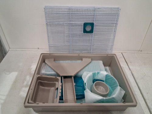 rosewood Pico XL Hamster Cage - 14" x 18" x 20" - translucent teal (model:19178) image 3