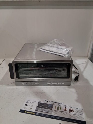 NINJA FOODI 8-IN-1 DIGITAL FLIP-AWAY AIR FRY OVEN - STAINLESS STEEL - (SP101C) image 3