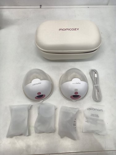 momcozy m5 smart wearable breast pumps with app control - white (model: bp380) image 2