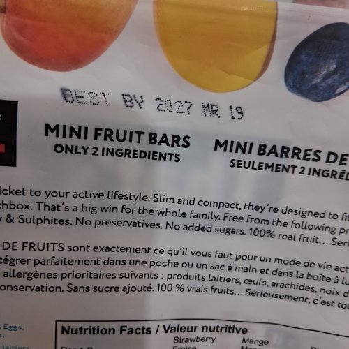 22PK That's It Mini Fruit Bars - 20G - STRAWBERRY/MANGO/BLUEBERRY (MODEL:1361170) image 4