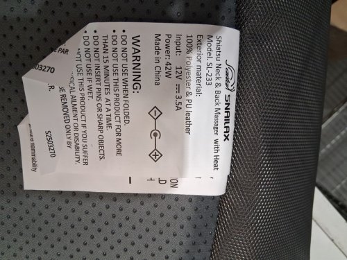 snailax shiatsu neck, shoulders & full back kneading shiatsu/rolling massager with heat - grey (model: sl-233) image 7
