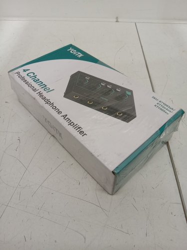 YGITK 4 CHANNEL HEADPHONE AMPLIFIER with 3 Input Mute & Audio Mixer - black image 3
