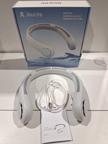 Jisulife LIFE4 5-Speed portable neck fan - OSFM - White (model: fa14-s) image 2
