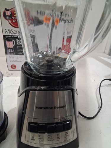 Hamilton Beach Power Elite Blender with 3-Cup Vegetable Chopper and 12 Functions - 40oz - 120v - Stainless Steel/Black (Model: 58149JC) image 3