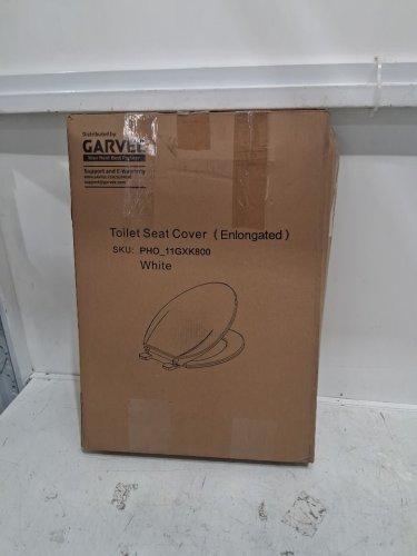 GARVEETECH ELONGATED ROUND TOILET SEAT - OSFM - WHITE (MODEL:7PVWP) image 4