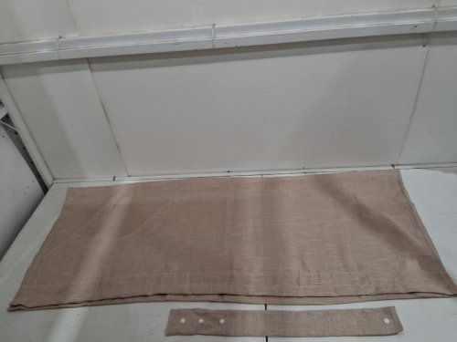 (1 panel) Rod Pocket Thin Sheer french door curtain  - 43" x 52" - taupe image 3
