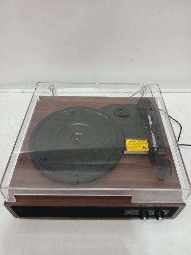 FYDEE RETRO TURNTABLE RECORD PLAYER - walnut (MODEL: A6) image 4