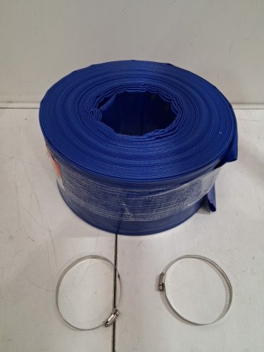 Heavy duty Discharge and Backwash Hose - 4" x 100FT - blue (MODEL: tlp04100x100ft01) image 3