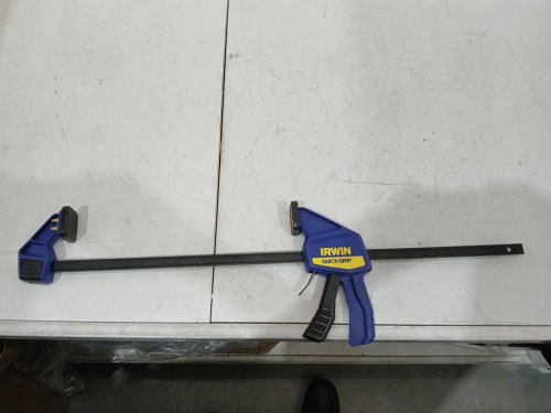 Irwin Quick-Grip One-Handed Bar Clamp - Medium-Duty - 300LB clamping force - 36" - blue/black (model: 1964741) image 2