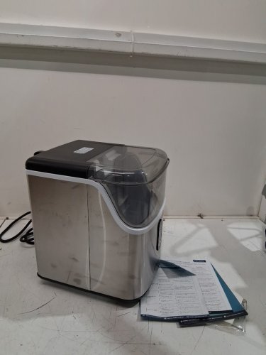 Euhomy countertop nugget ice maker - makes 35lbs/day - stainless steel (model: im-15s) image 4