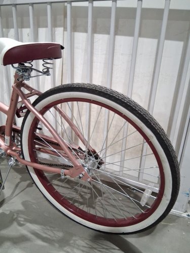 huffy capitol womens beach cruiser bike - 26" - pink (model: 56890c 30522) image 3