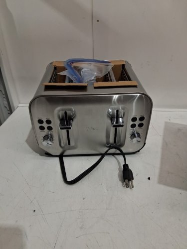 T-FAL ELEMENT TOASTER - 4 SLOT - SILVER - (MODEL: T45-B) image 3
