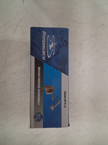 5 (2PK) Swimcare Brass Pool Ladder Rail Wedge Triangle Anchor Kit - 1" x 0.9" x 1" (Model: image 4
