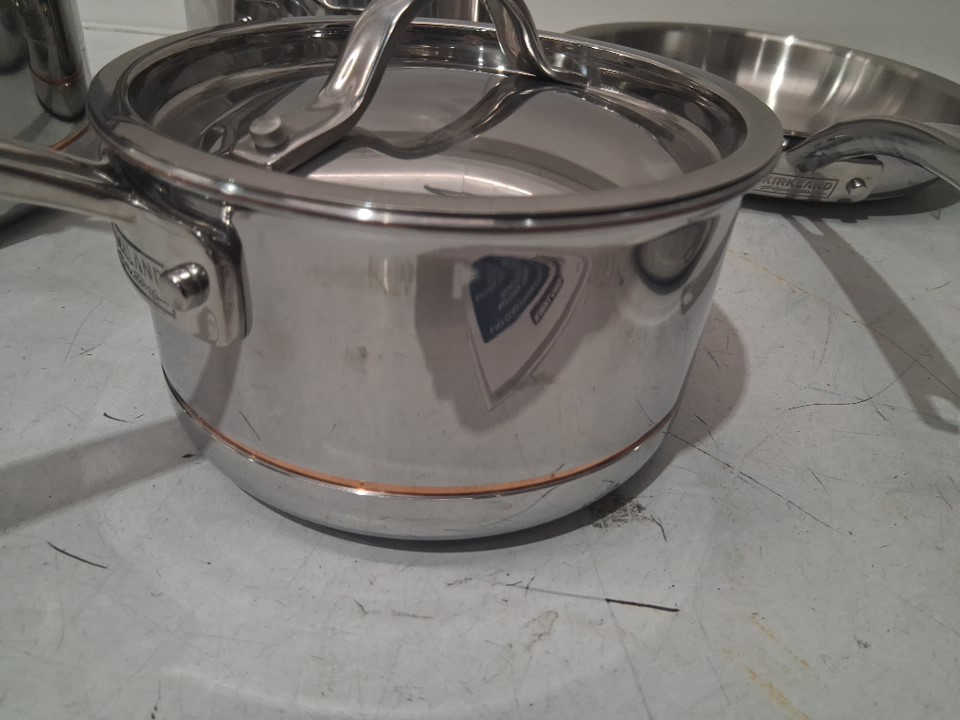 10pc kirkland signature 5-ply clad stainless steel cookware - stainless steel - (model: 1119338) image 7