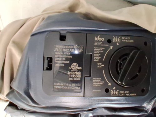 IDOO inflatable air mattress with built in pump - TWIN - 18" - grey (model: ht-638) image 4