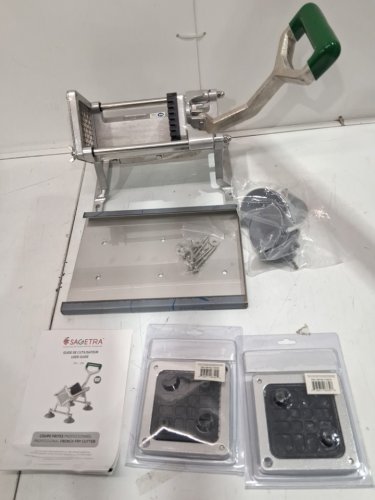 Sagetra french fry press cutter with accessories - steel/green - (Model: 5710300) image 3