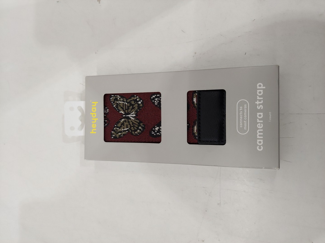 HEYDAY ADJUSTABLE  camera strap - maroon butterfly image 3