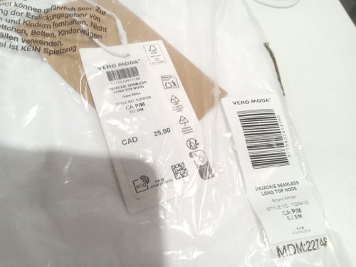 Vero Moda VMJackie seamless long Sleeveless top - Small/Medium - white (style: 10269120) image 3