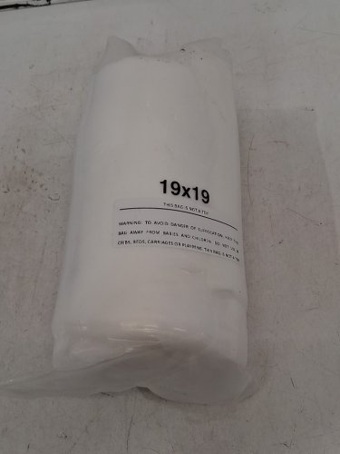 upholstery foam cushion - 19" x 19" x 3" - white image 2