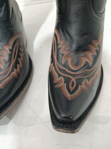 women's ariat Casanova Western cowboy  Boot with side partial zip - size 9- brooklyn black - (style: 10042447) image 7