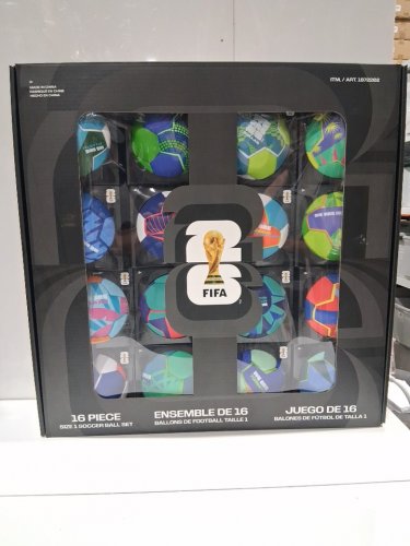 16pc fifa world cup 2026 host cities soccer ball set in display box - size 1(mini) - assorted (model: 1872202) image 2