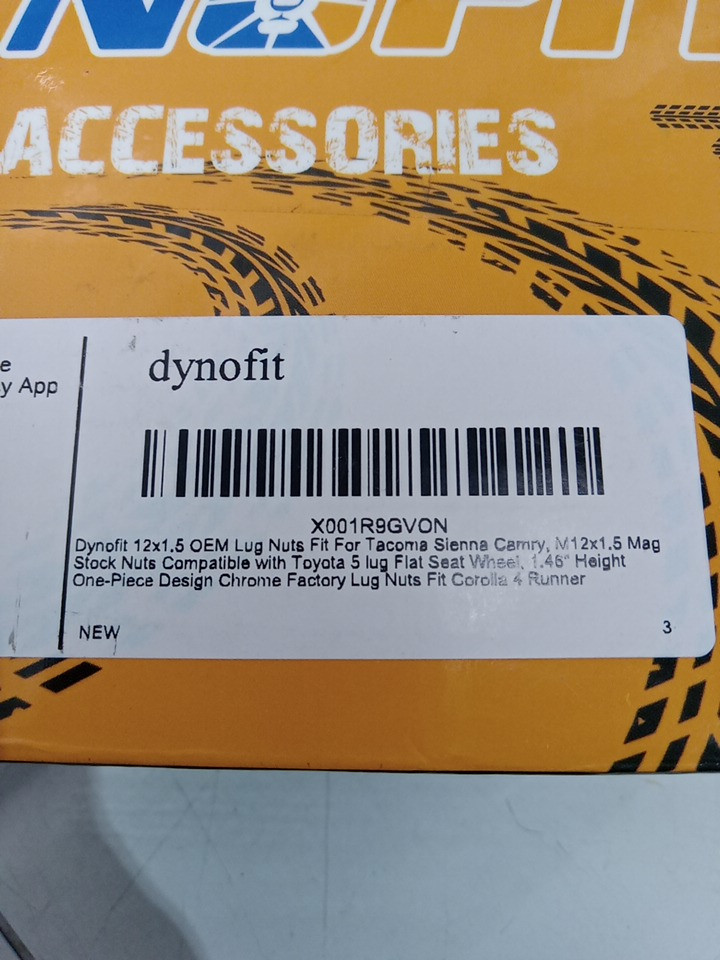 20PK Dynofit Lug Nuts fits selected toyota models - M12x1.5 - CHROME (model: FF-N015C) image 4