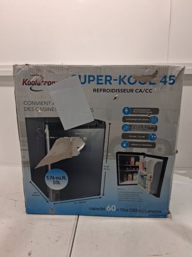 KOOLATRON SUPER-KOOL THERMOELECTRIC FRIDGE - 50L/1.76 CU FT  - STAINLESS STEEL/BLACK (MODEL:KCR-45B) image 9