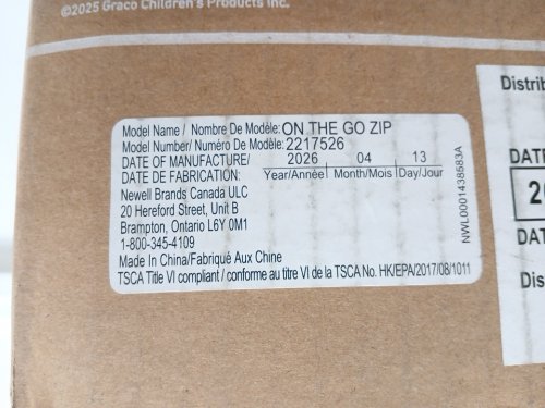 GRACO PACK N' PLAY ON THE GO ZIP PLAYARD - REEVES - BLACK/GREY (MODEL: 2217526) image 4