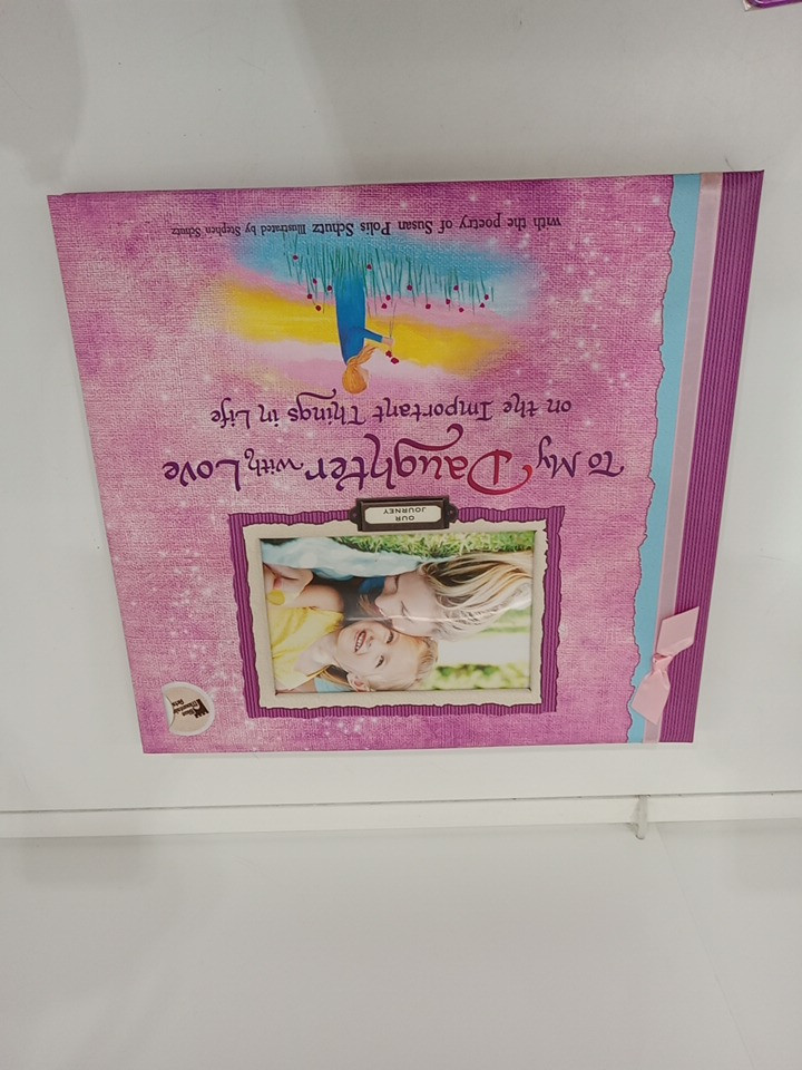To My Daughter With Love on the Important Things Scrapbook Photo Album - pink image 2