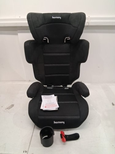 HARMONY 2-IN-1 DREAMTIME ELITE HIGH-BACK BOOSTER CAR SEAT WITH CUP HOLDER - 40 -110LBS - BLACK (MODEL: 0303029BLK) image 2