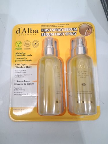 2pk D'ALBA First spray serum for hydrated & radiant skin - double layer serum with white truffle from Italy - 180ML image 2