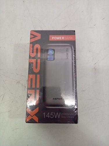 ASPERX Fast charging portable Power Bank & TFT Smart display - 145W/25000mAh - USB-C/A - Flight Approved - Deep Grey (Model: AX2410) image 4