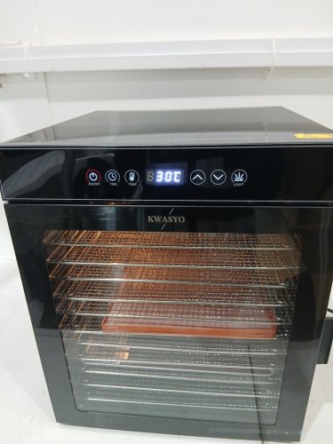 12-layers dry fruit machine/oven with drip tray / tongs / fruit roll trays - 120v - Stainless Steel/black (model: lt-09) image 6