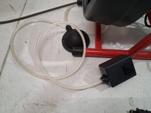 Auto-Feed Electric Drain Cleaner Machine - 50ft  - black/red (model: DA04) image 7