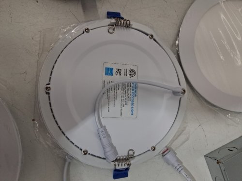 16PK ENSENIOR LED ULTRA-THIN DIMMABLE RECESSED LIGHT with JUNCTION BOXES - 2700K/110W/1050LM - (MODEL: ERL-12X-ETL-5CCT) image 8