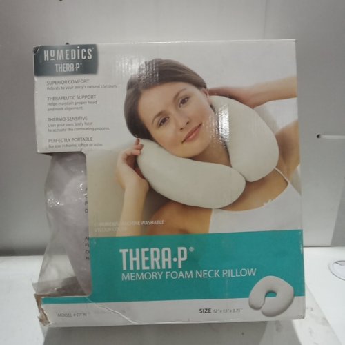 homedics THERA-P MEMEORY FOAM NECK PILLOW - white (MODEL: OT-NC) image 3