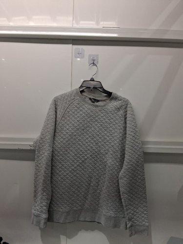 Men's Cloudveil Quilted Crew Neck Sweater - medium - grey (STYLE:1983566) image 2