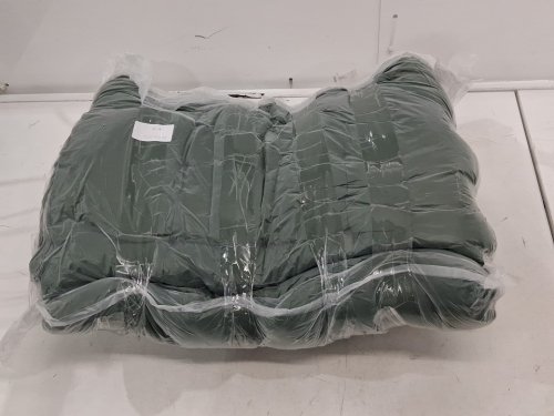 gfgift Patio Chaise Lounge Cushion with Ties - 61" x 19" x 3", Thick Padded Cushion - dark green image 2