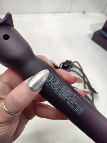 BIO IONIC LONG BARREL PRO CURLING IRON HAIR STYLER - 1.5" - BLACK (MODEL: Z-FGTST-CL-1.5) image 4