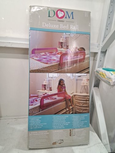 DREAM ON ME (DOM) LIGHTWEIGHT DELUXE SECURITY BED RAIL - 33" X 15" x 14" - pink (MODEL: 419) image 2
