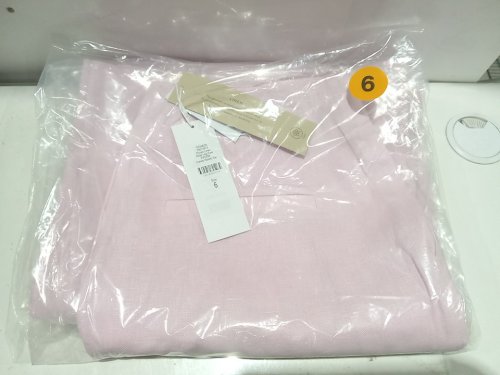 EVER NEW wide leg posey linen pant - size 6 - CANDY HEARTS pink (style: PA5258) image 2