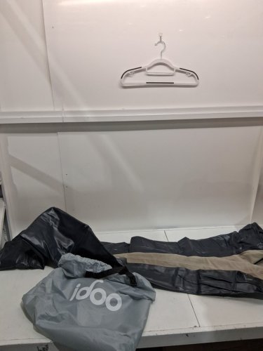 IDOO inflatable air mattress with built in pump - TWIN - 18" - grey (model: ht-638) image 3