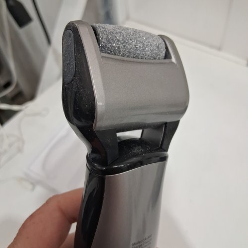 own harmony premium electric callus shaver for men - silver/ black - (model: CR-900) image 4