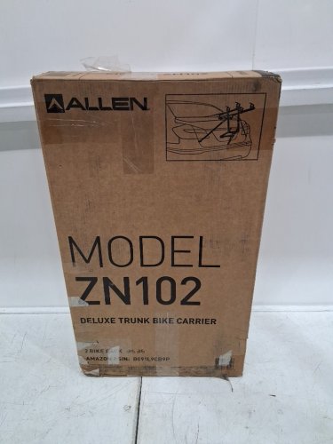 ALLEN SPORTS DELUXE TRUNK/SUV MOUNTED 2-BIKE CARRIER/RACK - black/green (MODEL: ZN102) image 2