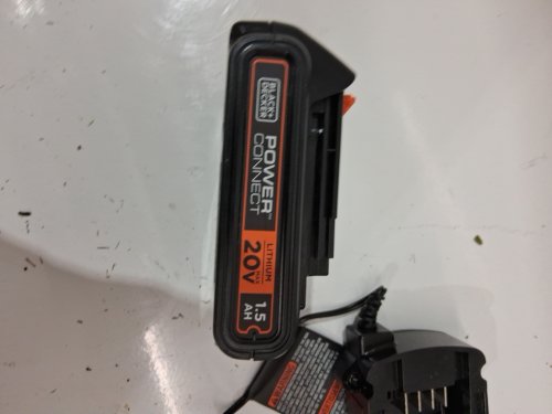 LITHIUM CORDLESS REPLACEMENT BATTERY and charger FOR BLACK AND DECKER POWER TOOLS - 20 V - ORANGE (MODEL: LBXR20) image 3