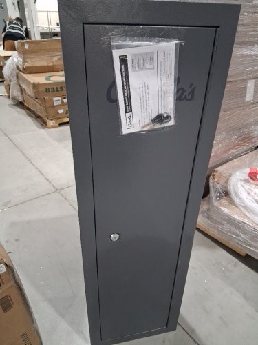 CABELA'S 8-GUN SECURITY CABINET - 55" X 17" X 10" - GREY (MODEL:13190) image 2