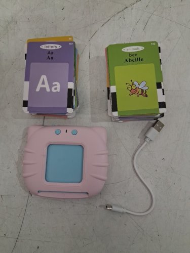 TimingSXD French & English Bilingual Flash Cards for Ages 2+ - pink (model: cafy002_pink) image 3