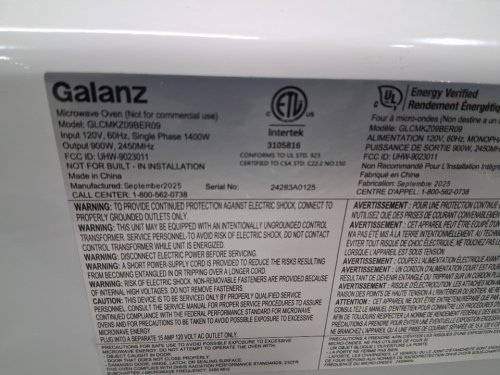 GALANZ RETRO-STYLE DIGITAL MICROWAVE OVEN - 0.7CU FT - bebop BLUE (MODEL: GLCMKZ07BER07) image 10