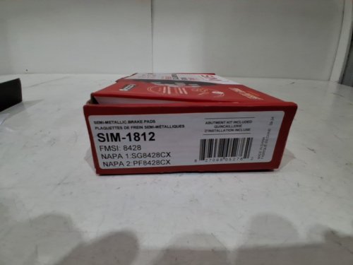 sim Semi-Metallic Rear Brake Pads - for select makes and models - (model:SIM-1812) image 5